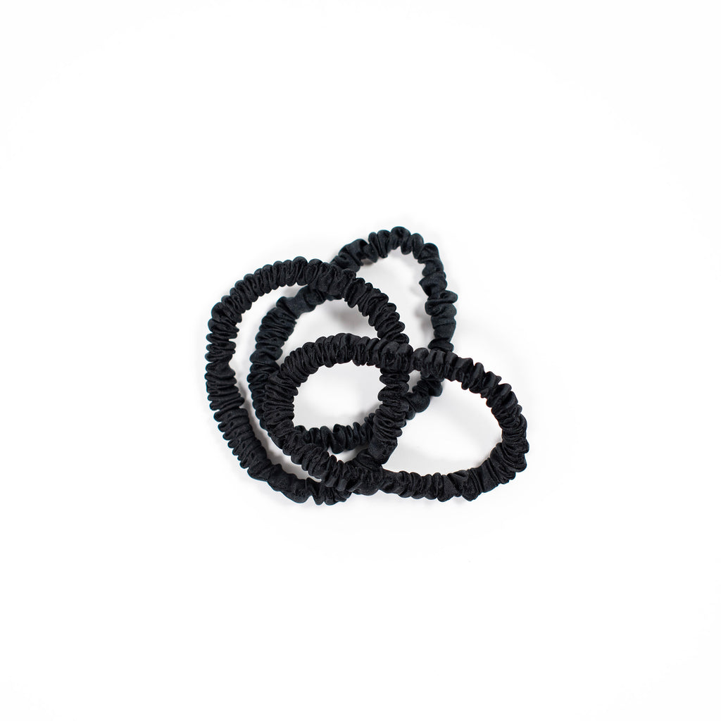 SILK MAGIC SLIM SCRUNCHIES TRIO - BLACKOUT